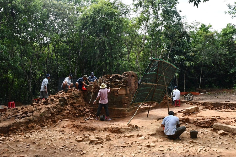 Hoàn thành khai quật khảo cổ nhóm tháp L Mỹ Sơn