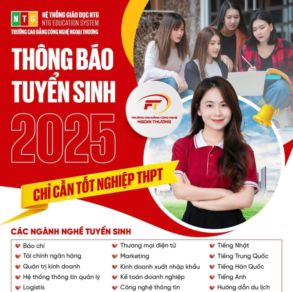Trường Cao đẳng Công nghệ - Ngoại Thương tuyển sinh đa ngành, cơ hội việc làm cao