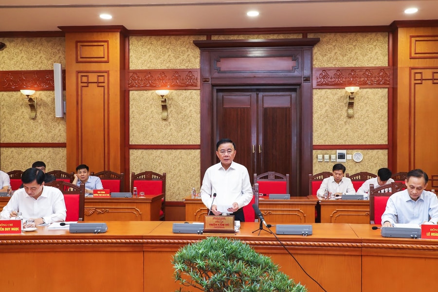 Bộ Chính trị làm việc với Ban Thường vụ Thành ủy Đà Nẵng về chuẩn bị Đại hội Đảng bộ thành phố lần thứ XXIII, nhiệm kỳ 2025 - 2030