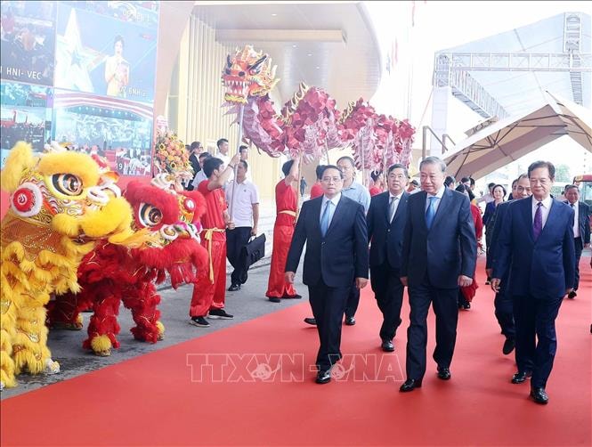 Tổng Bí thư và Thủ tướng dự Lễ khánh thành, khởi công các dự án, công trình chào mừng 80 năm Quốc khánh 2/9