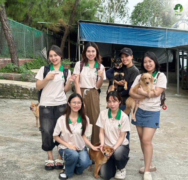 Hành trình PE4U: Kết nối, sẻ chia và hồi sinh nụ cười cho thú cưng bị bỏ rơi