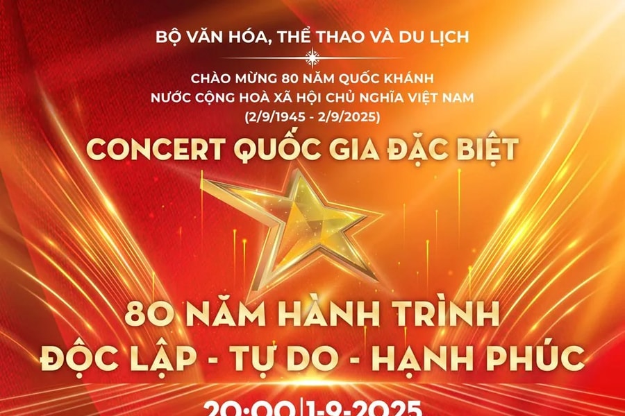 Cách để nhận vé miễn phí concert quốc gia đặc biệt “80 năm hành trình Độc lập - Tự do - Hạnh phúc”