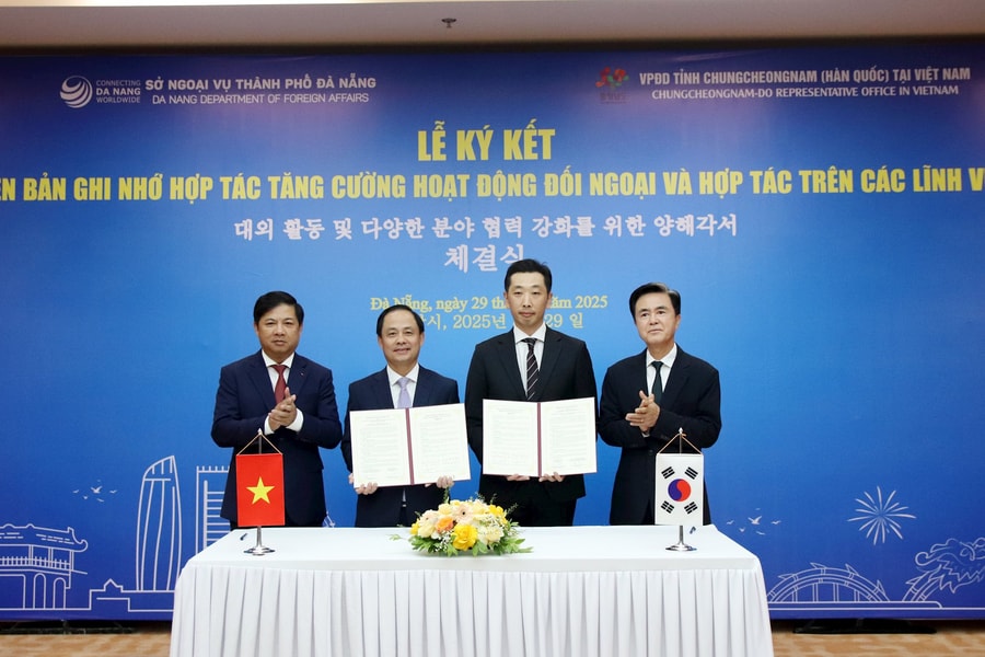 Đà Nẵng tăng cường quan hệ hữu nghị, hợp tác với tỉnh Chungnam (Hàn Quốc)
