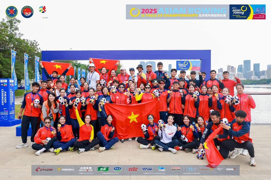 Rowing Việt Nam dẫn đầu giải trẻ châu Á