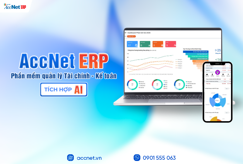 Quản trị tài chính số với phần mềm quản lý doanh nghiệp AccNet ERP