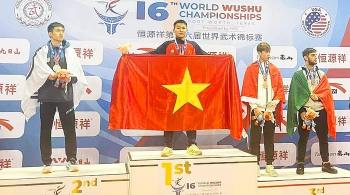 Wushu Việt Nam giành 2 huy chương Vàng giải vô địch thế giới