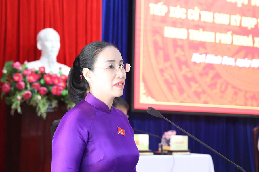 Đại biểu HĐND thành phố tiếp xúc cử tri phường Ngũ Hành Sơn