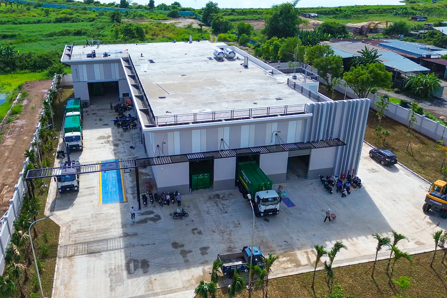 Vận hành Trạm trung chuyển rác Cẩm Lệ