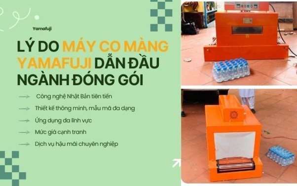 Máy co màng Yamafuji chất lượng tại Siêu thị Hải Minh