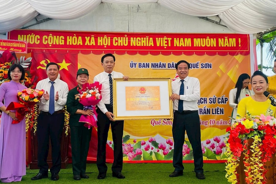 Xã Quế Sơn đón Bằng xếp hạng di tích lịch sử cấp tỉnh "Cơ sở cách mạng nhà ông Trần Liên"