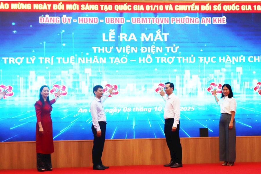 Phường An Khê dùng hệ thống trợ lý ảo AI hỗ trợ thủ tục hành chính