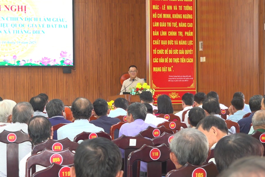 Thăng Điền triển khai thu thập cơ sở dữ liệu quốc gia về đất đai