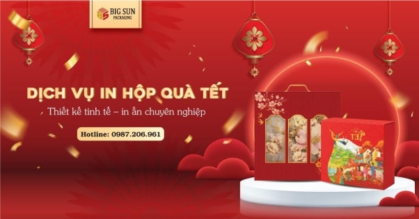 Khám phá dịch vụ in hộp quà Tết độc đáo từ Big Sun