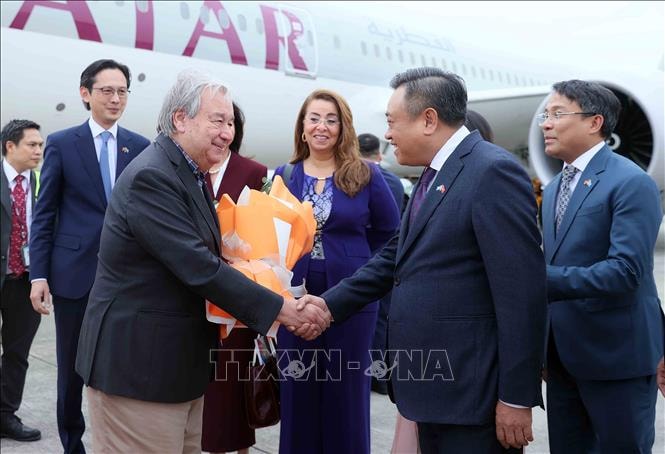 Tổng Thư ký Liên hợp quốc António Guterres bắt đầu thăm chính thức Việt Nam
