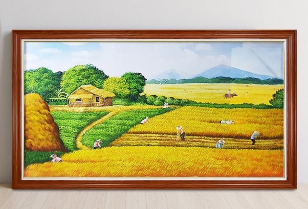 Top 5 bức tranh đồng quê lúa chín đẹp tại Siêu thị tranh treo tường AmiA
