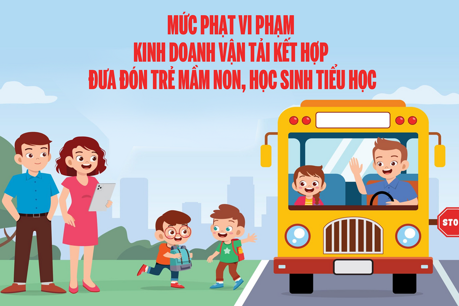 Mức phạt vi phạm kinh doanh vận tải kết hợp đưa đón trẻ mầm non, học sinh tiểu học