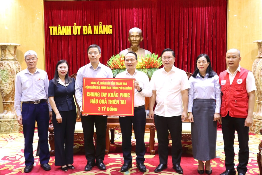 Thanh Hóa hỗ trợ Đà Nẵng 3 tỷ đồng để khắc phục thiệt hại do mưa lũ