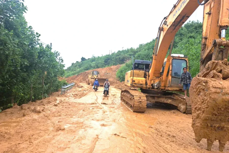 Công bố tình huống khẩn cấp về thiên tai trên tuyến đường Trường Sơn Đông
