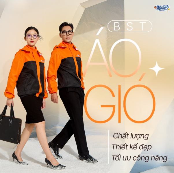 Đồng phục áo khoác gió - Khi thời trang hiện đại kết hợp với tiện ích