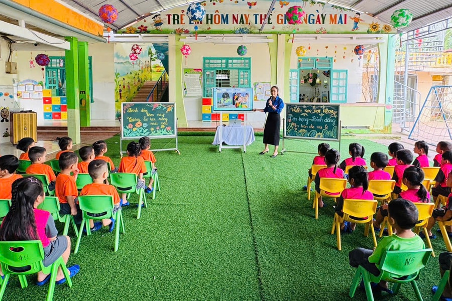 Lan tỏa sáng tạo công nghệ số trong dạy học mầm non