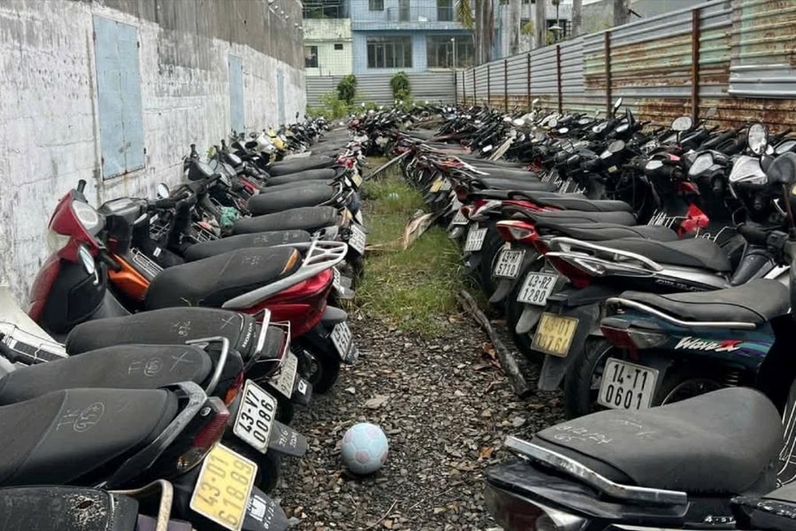 Quá tải tại bãi tạm giữ phương tiện giao thông