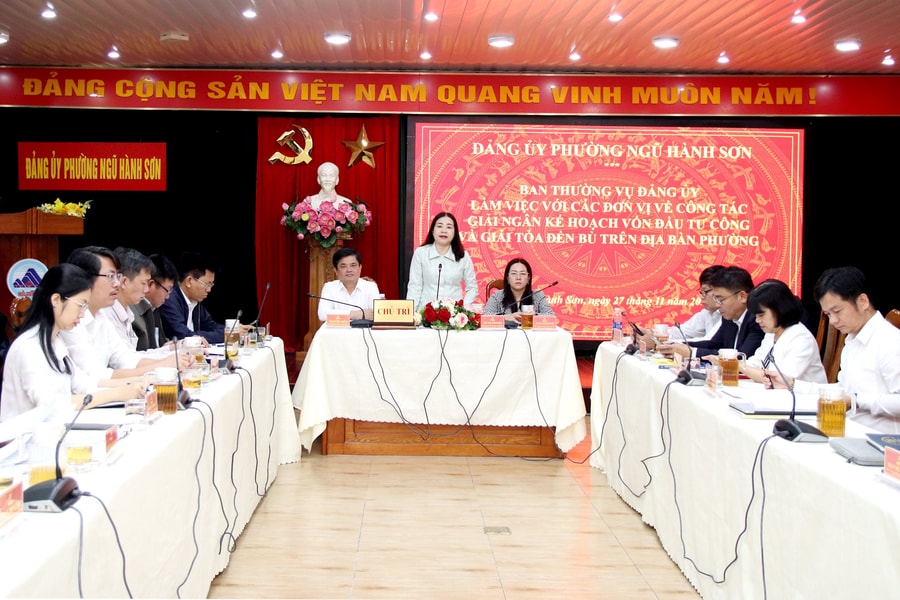 Phường Ngũ Hành Sơn giải ngân vốn đầu tư công đạt 41% kế hoạch