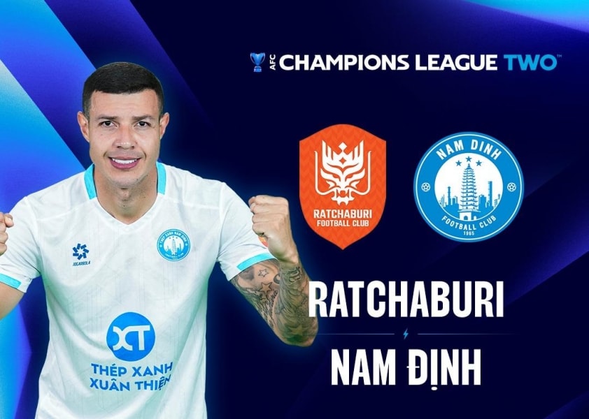 Nam Định bế tắc trước Ratchaburi sau hiệp một áp đảo