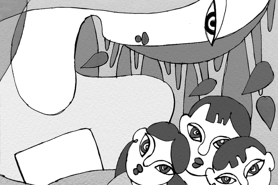 Trong lớp học nghiêng