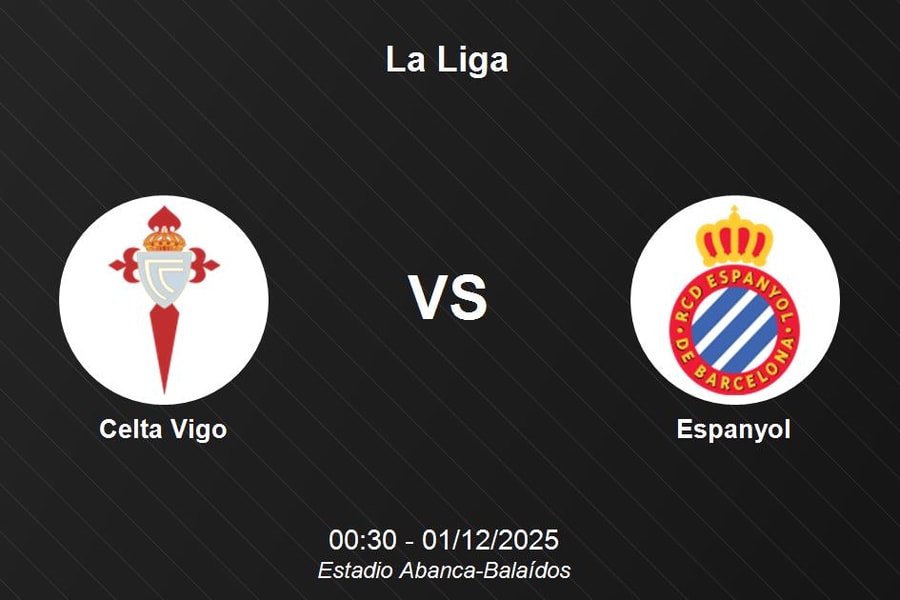Nhận định Celta Vigo vs Espanyol - La Liga, 00:30 01/12