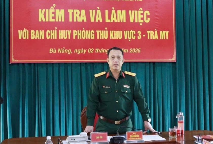 Ban Chỉ huy Phòng thủ khu vực 3 - Trà My cần hoàn thiện phương án ứng phó thiên tai và tìm kiếm cứu nạn