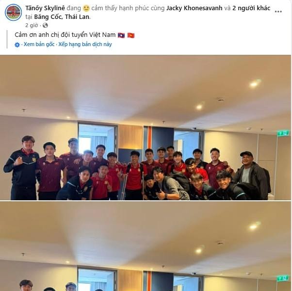 Hành động đẹp của U22 Việt Nam với đội trưởng U22 Lào