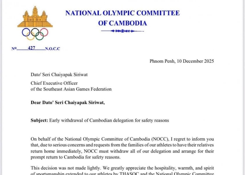 Chấn động SEA Games 33: Campuchia đột ngột rút lui