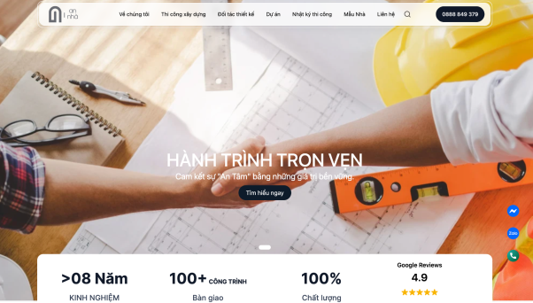 An Nhà - Dịch vụ xây nhà trọn gói chất lượng chuẩn dự án