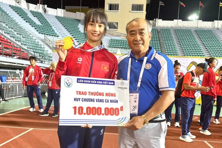 Vận động viên Đà Nẵng giành Huy chương Vàng nhảy xa tại SEA Games 33