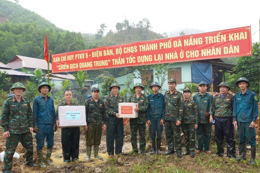Động viên cán bộ, chiến sĩ thực hiện “Chiến dịch Quang Trung” tại xã Trà Leng