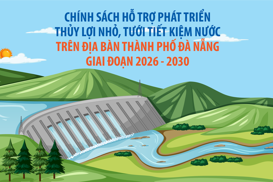 Chính sách hỗ trợ phát triển thủy lợi nhỏ, tưới tiết kiệm nước trên địa bàn thành phố Đà Nẵng giai đoạn 2026 - 2030