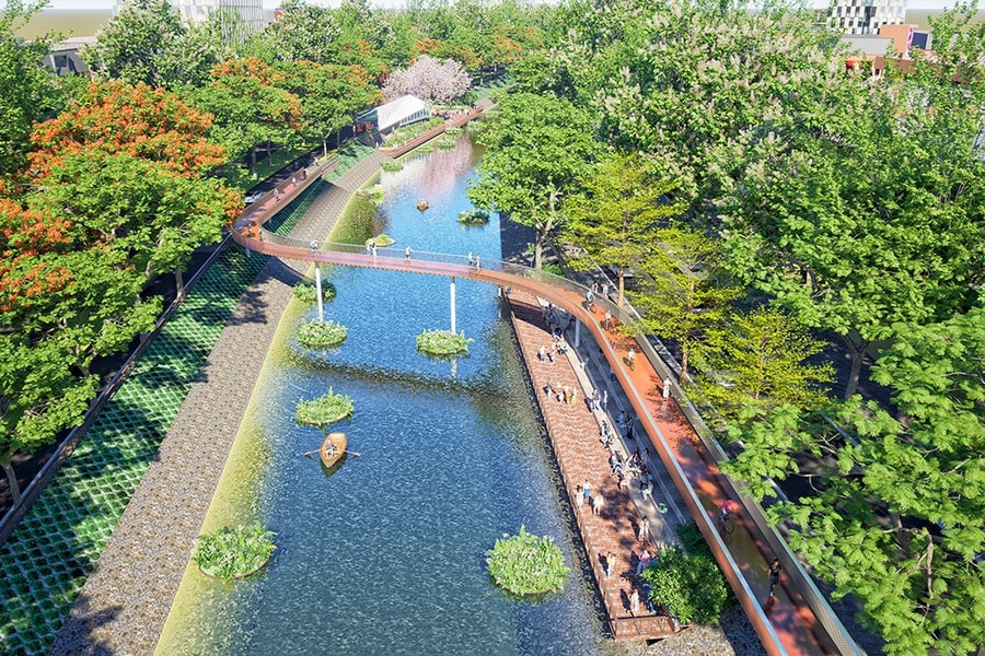 Hà Nội: Khởi công dự án công viên ven sông Tô Lịch dài 13 km