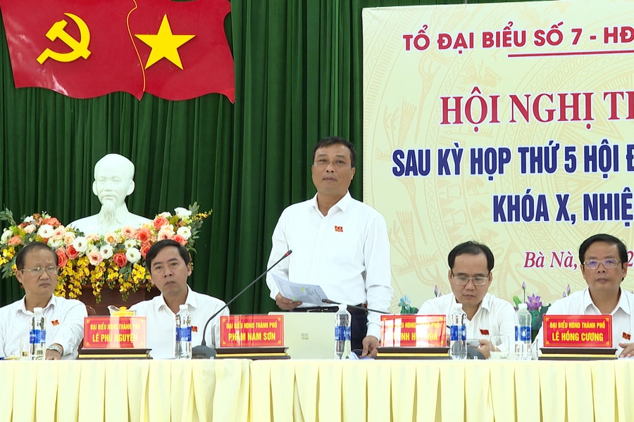 Đại biểu HĐND thành phố Đà Nẵng tiếp xúc cử tri các xã Bà Nà, Hòa Vang và Hòa Tiến