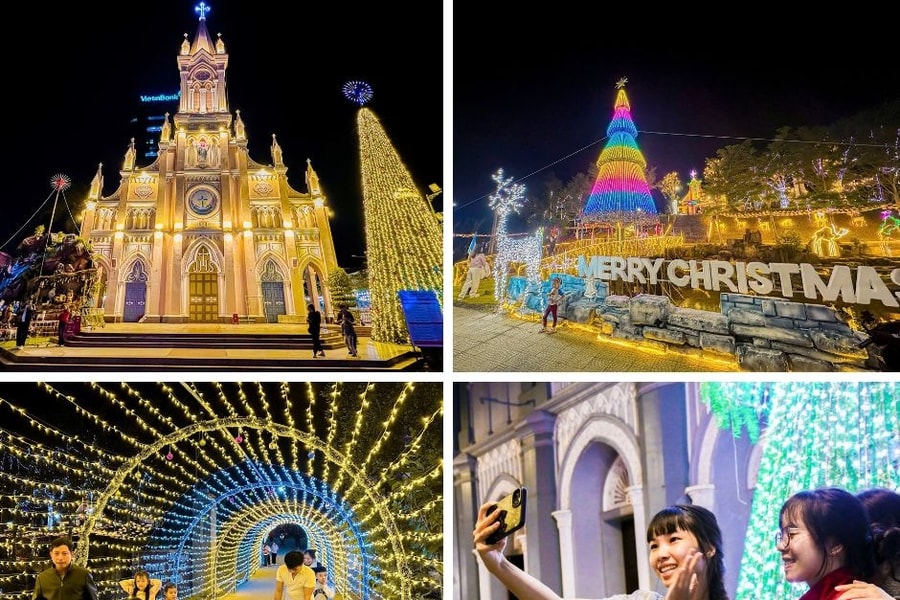 Christmas spirit lights up Da Nang