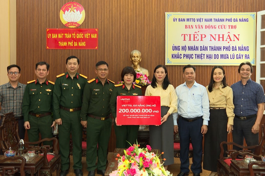 Đà Nẵng tiếp nhận 200 triệu đồng hỗ trợ khắc phục thiên tai