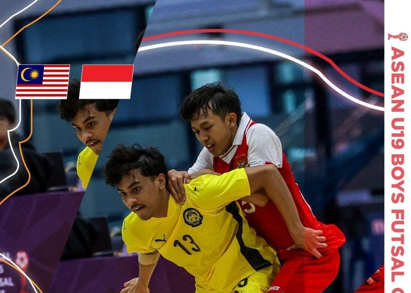 Thua Indonesia 0-1, U19 Malaysia vẫn vào bán kết futsal Đông Nam Á