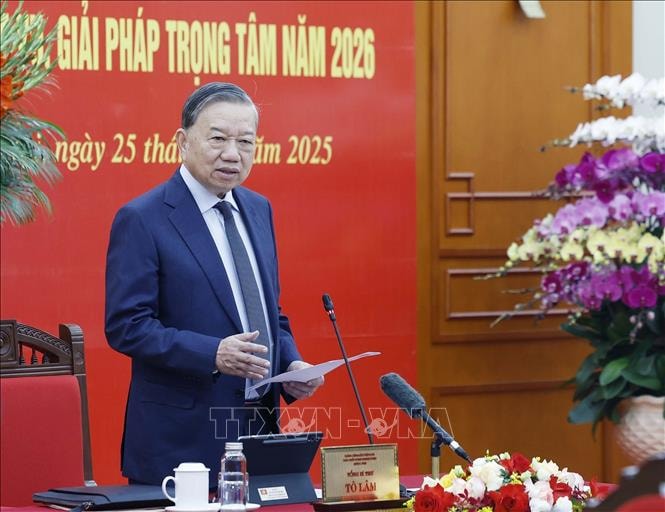 Tổng Bí thư Tô Lâm: "Hành động đột phá, lan tỏa kết quả" trong phát triển khoa học, công nghệ, đổi mới sáng tạo và chuyển đổi số