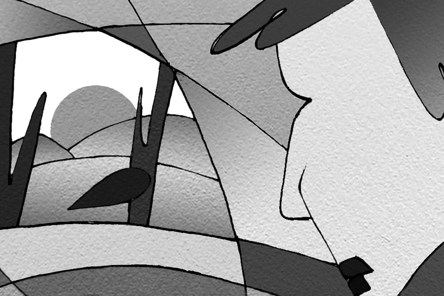 Bầu trời trong kính chiếu hậu