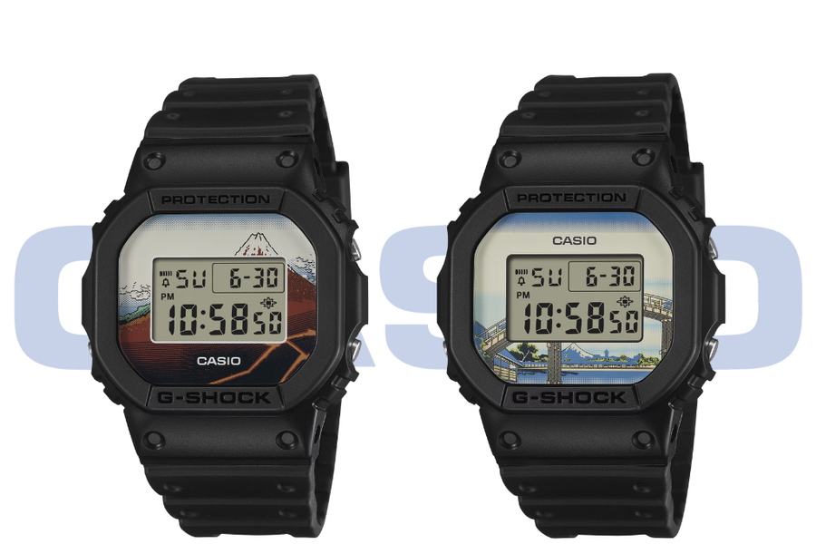 Casio ra mắt bộ đôi G-Shock DW-5600 lấy cảm hứng từ nghệ thuật Katsushika Hokusai