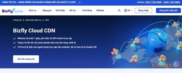 Bizfly Cloud CDN - Giải pháp tăng tốc trang web mùa sale với hiệu quả vượt mong đợi