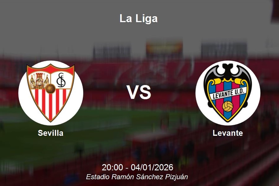 Nhận định Sevilla vs Levante - La Liga: Cơ hội bứt phá của đội chủ nhà