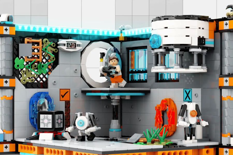 Dự án LEGO Portal 2 Test Chamber Creator vượt mốc 2.000 lượt ủng hộ trên LEGO Ideas