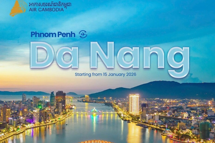 Direct Phnom Penh - Da Nang air route to resume in mid-January