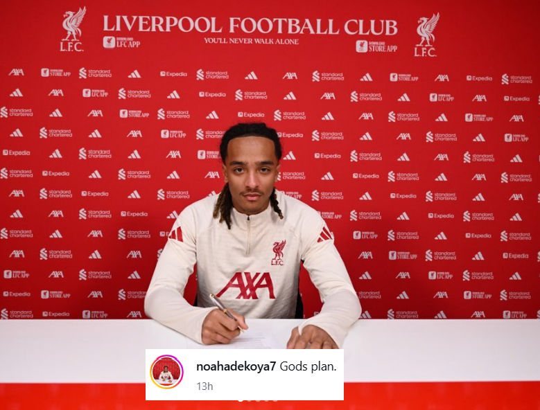 Liverpool chiêu mộ thành công trung vệ Noah Adekoya từ Burnley
