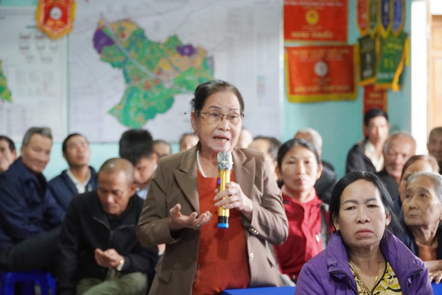 Giải phóng mặt bằng dự án đường sắt tốc độ cao qua xã Chiên Đàn: Người dân đồng thuận cao